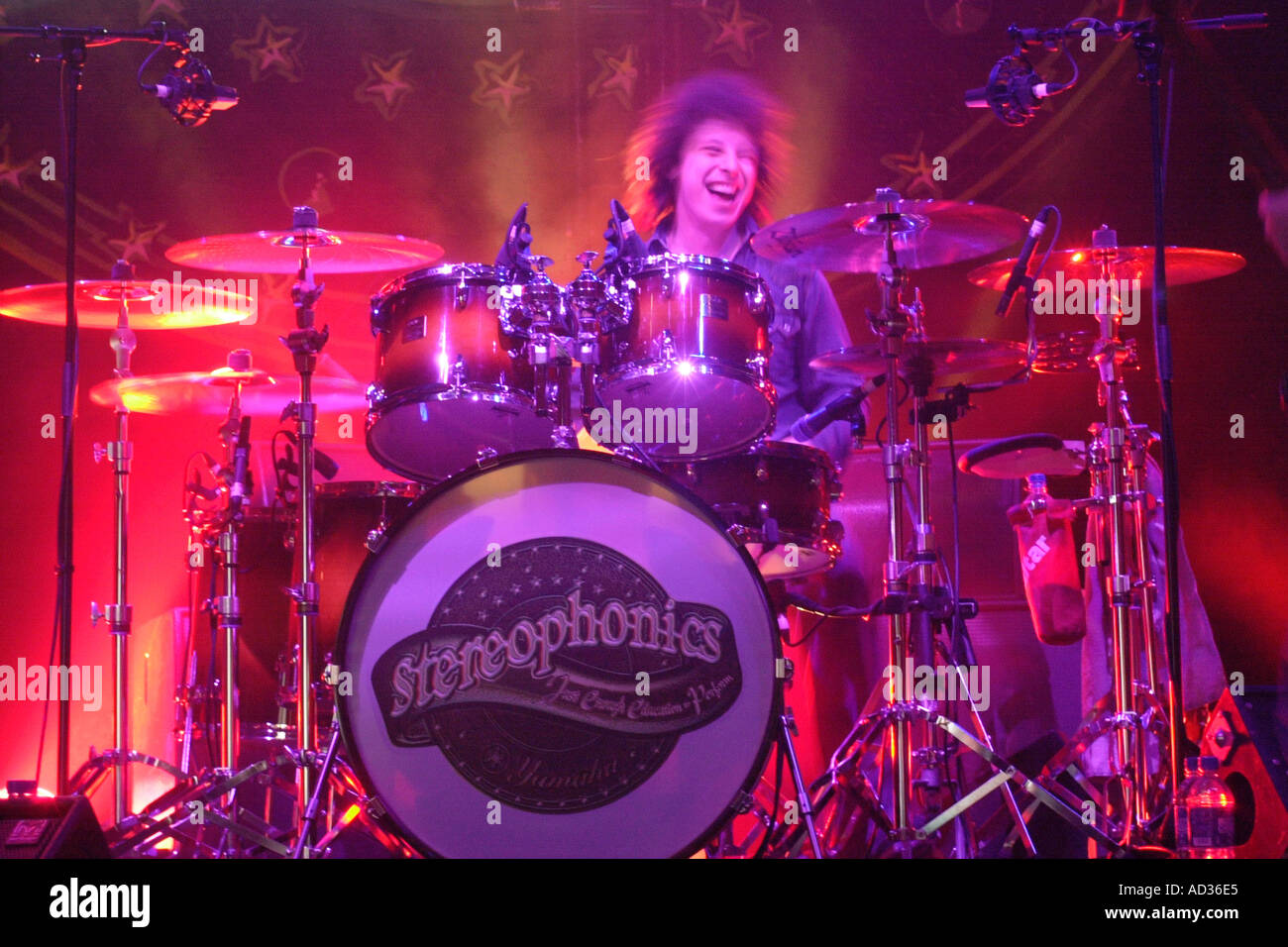 Stuart Cable drummer with Welsh rock band the Stereophonics Stock Photo