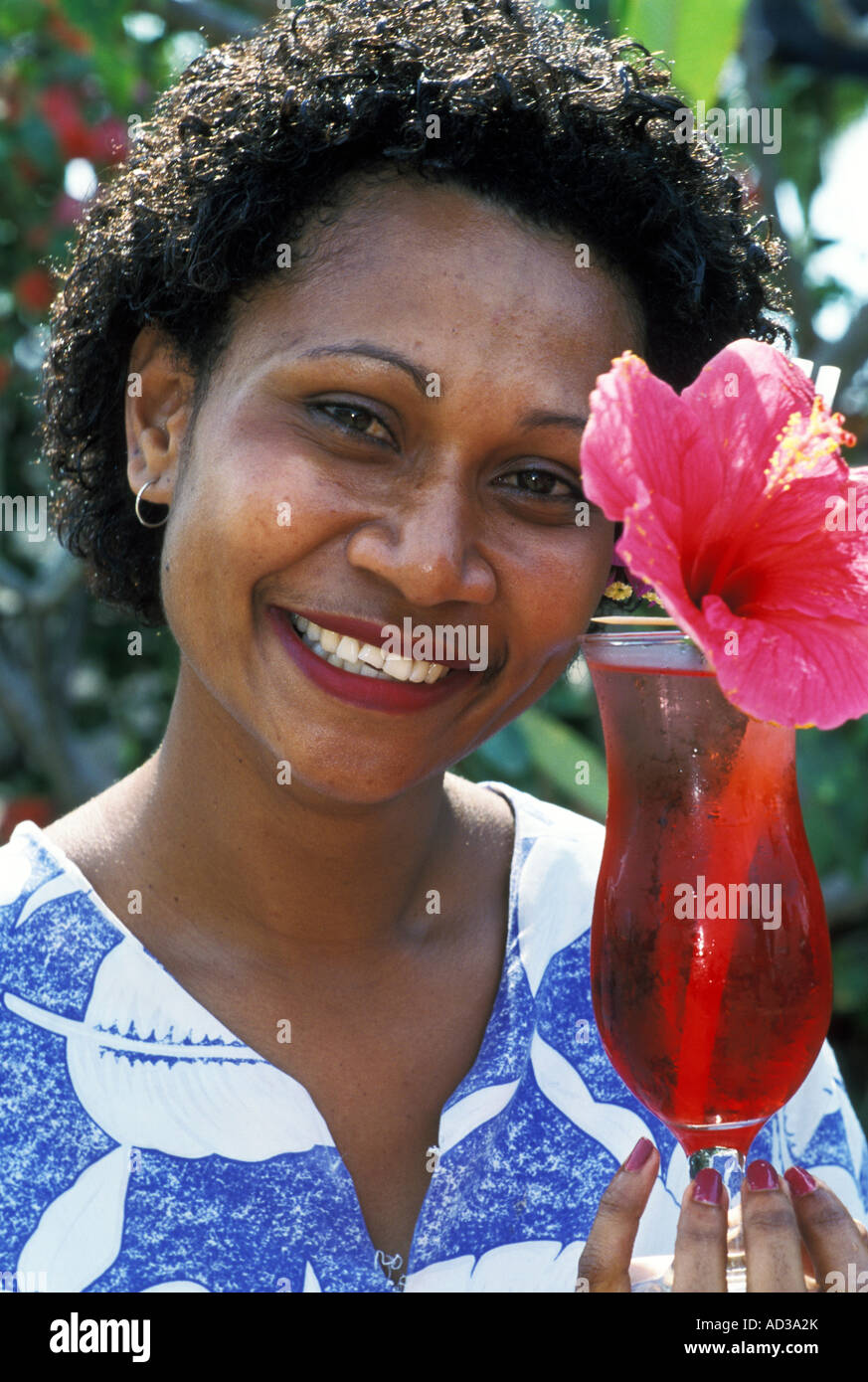 Fijian waitress hires stock photography and images Alamy