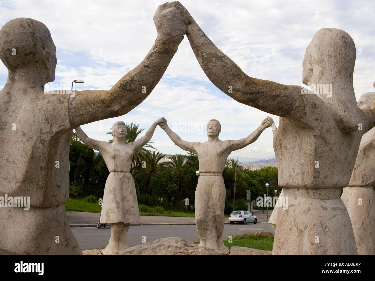 Sardana Statues Montjuic Barcelona Spain Stock Photo Alamy