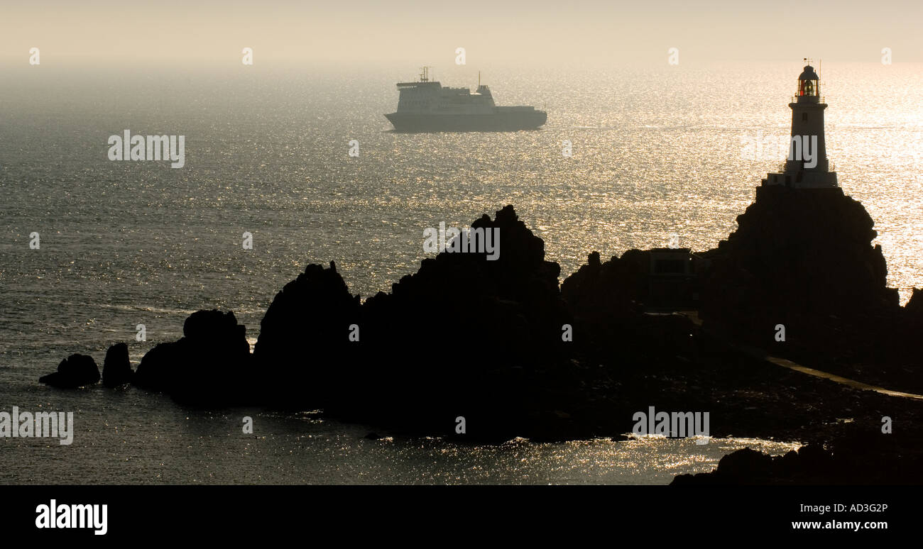 Corbiere lighthouse Jersey Stock Photo - Alamy