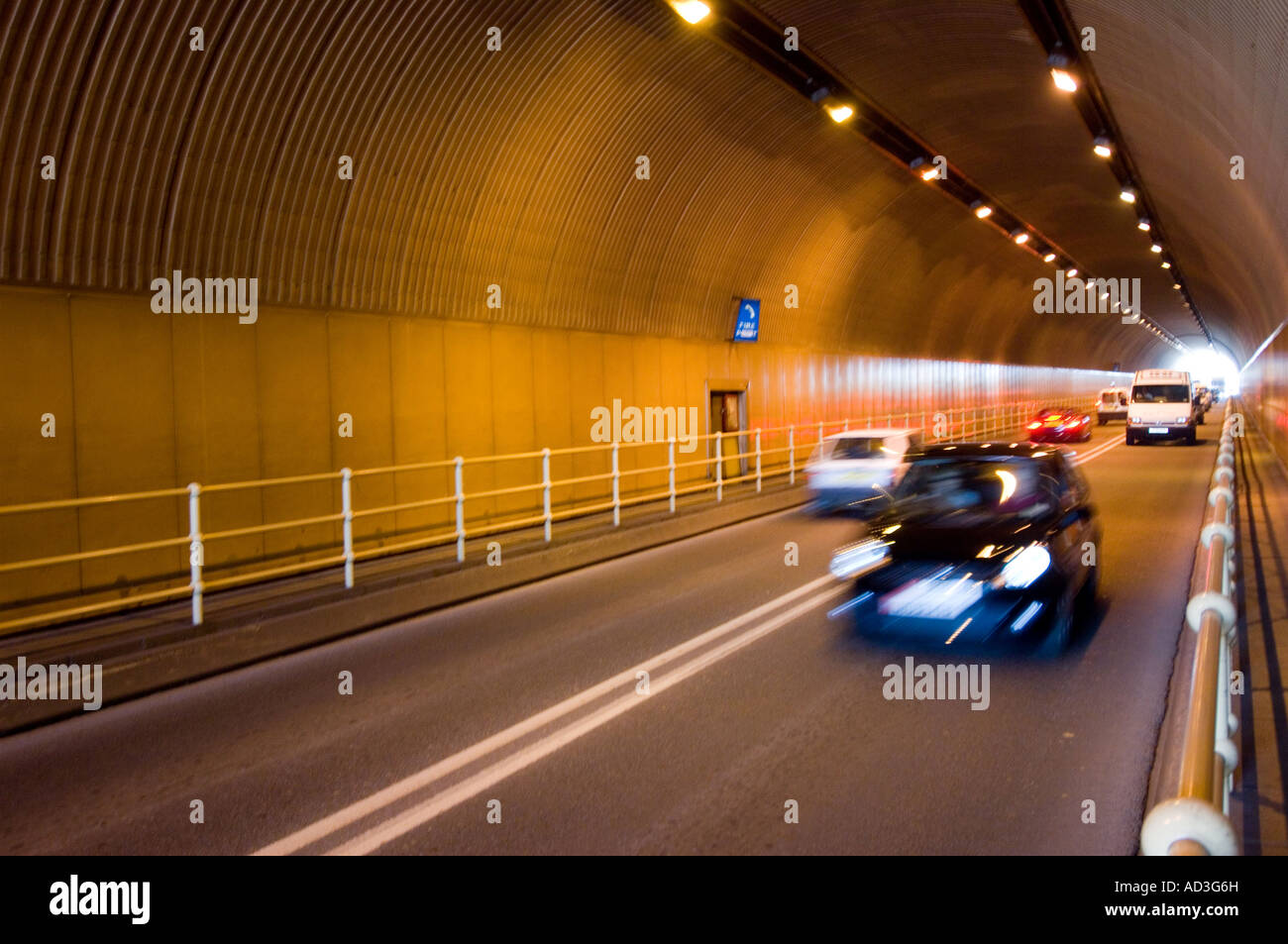 Road tunnel, St Helier, Jersey Stock Photo Alamy