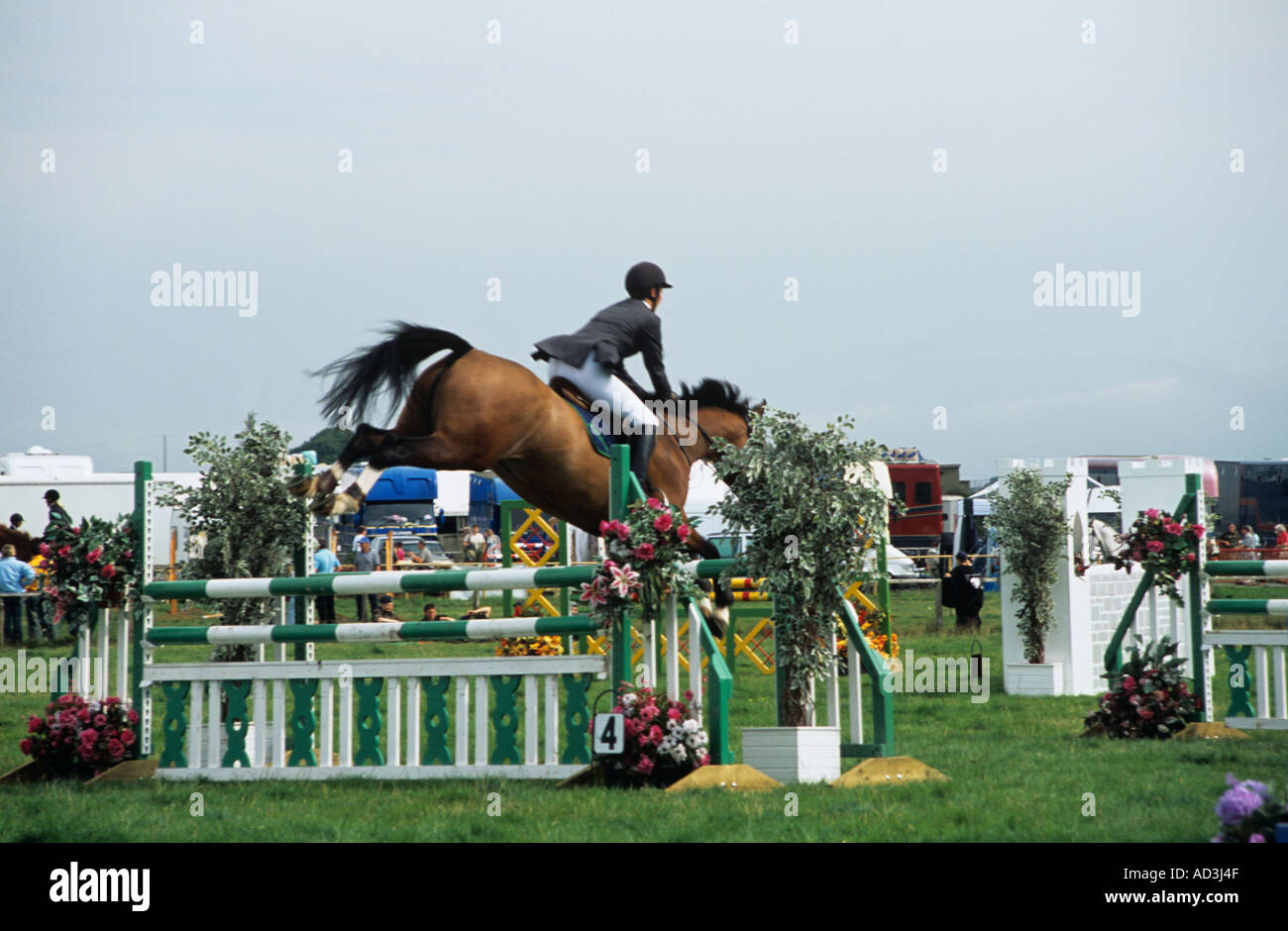 ANGLESEY SHOW GWALCHMAI NORTH WALES UK August One of the show jumping