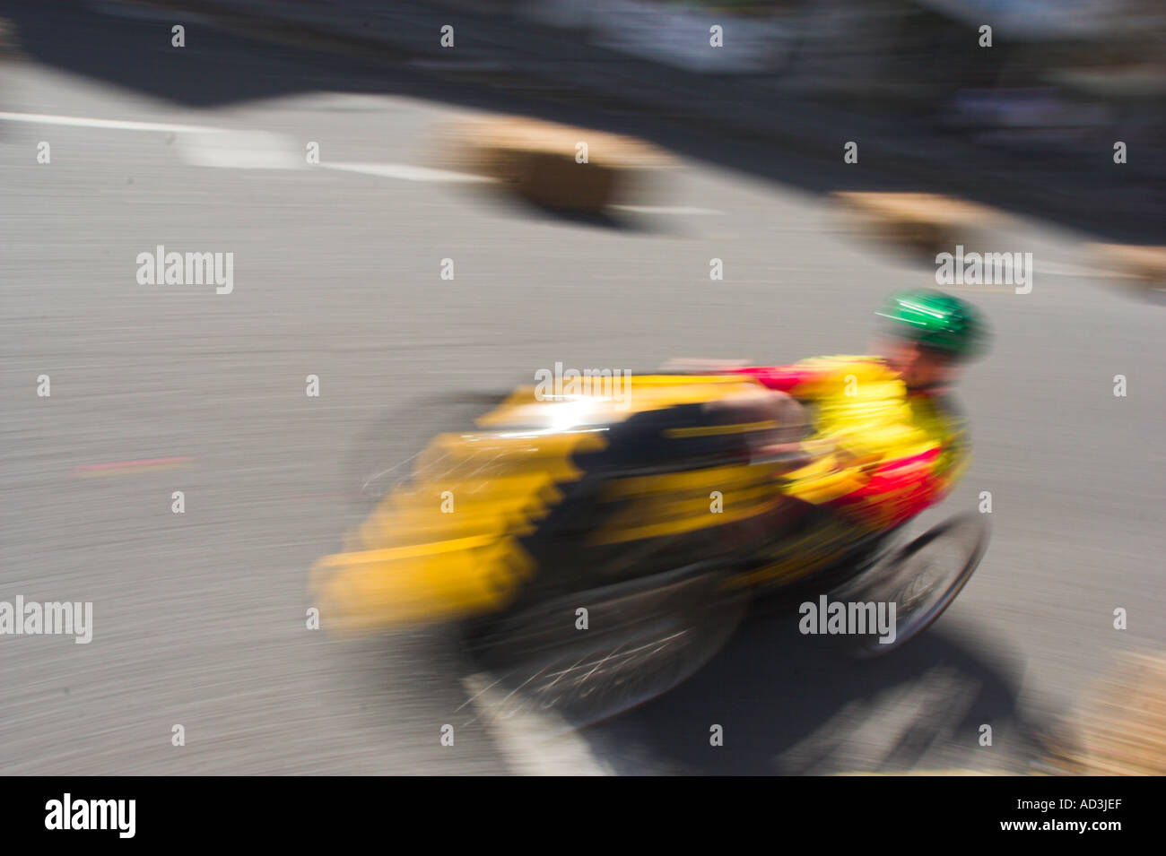 Pedal Car Racing Stock Photo Alamy