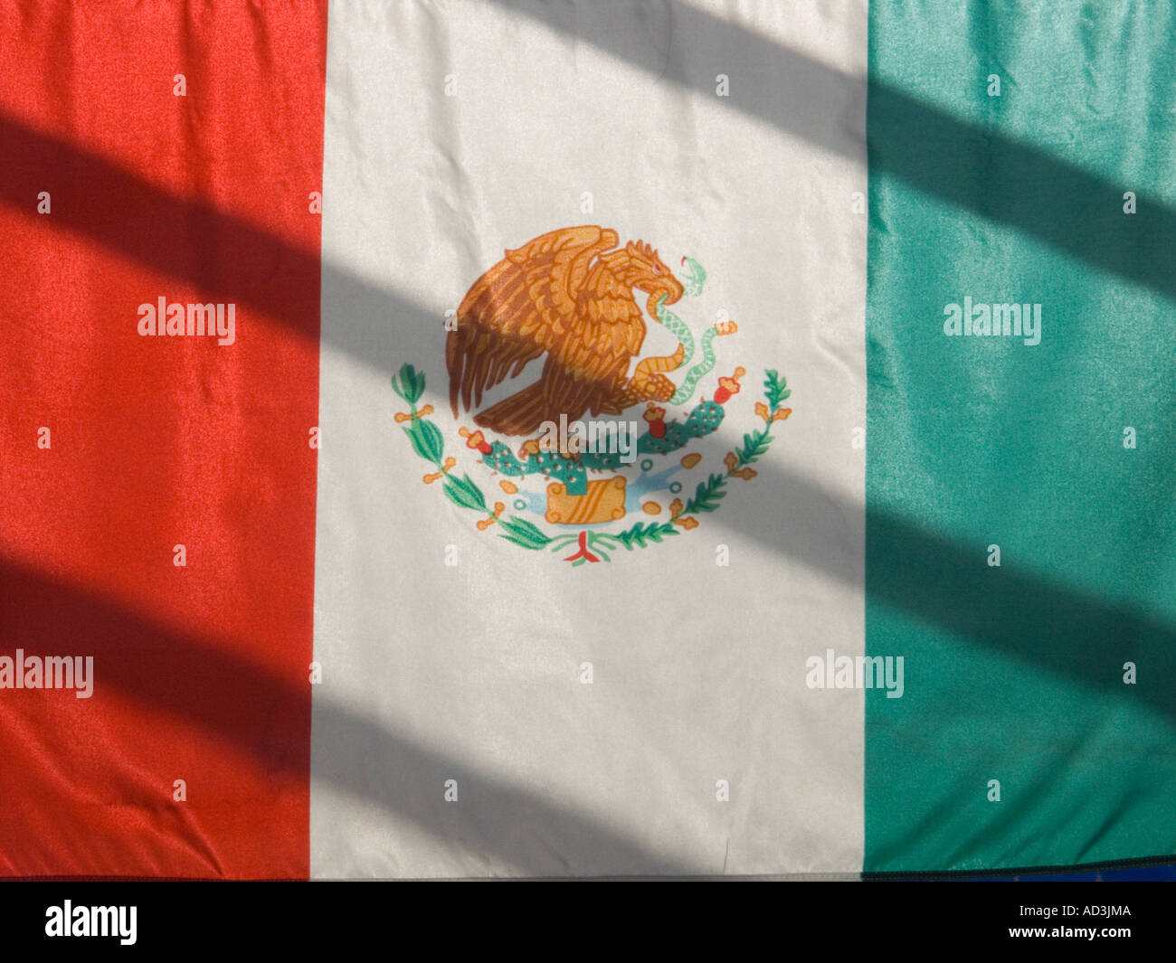 Mexican flag on display Stock Photo