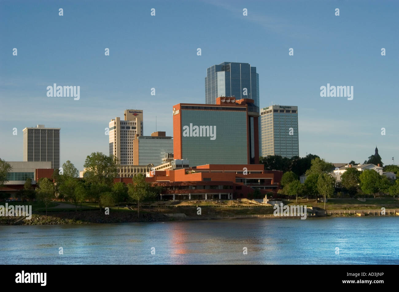 Downtown skyline of Little Rock Arkansas Stock Photo