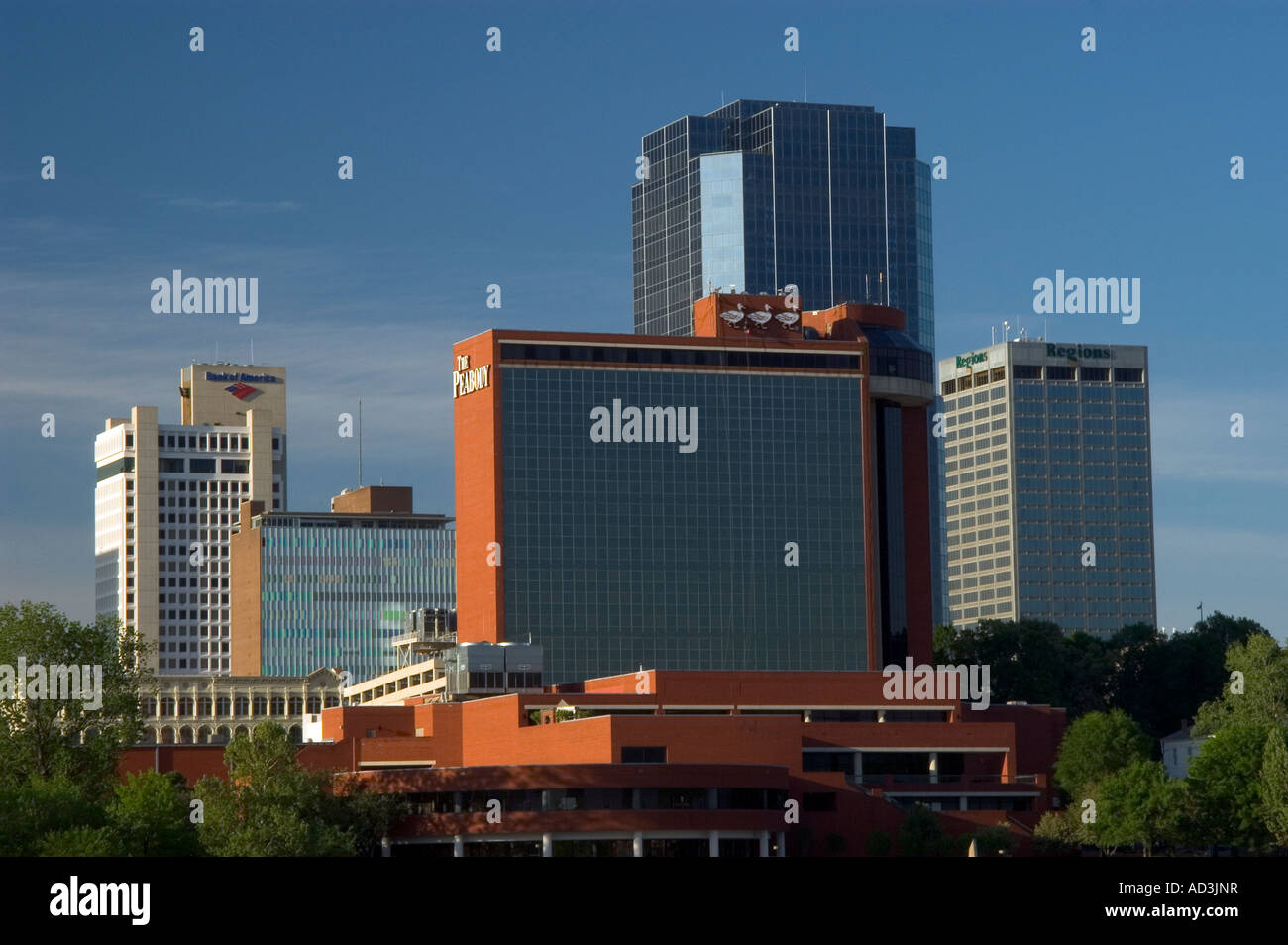 Downtown skyline of Little Rock Arkansas Stock Photo