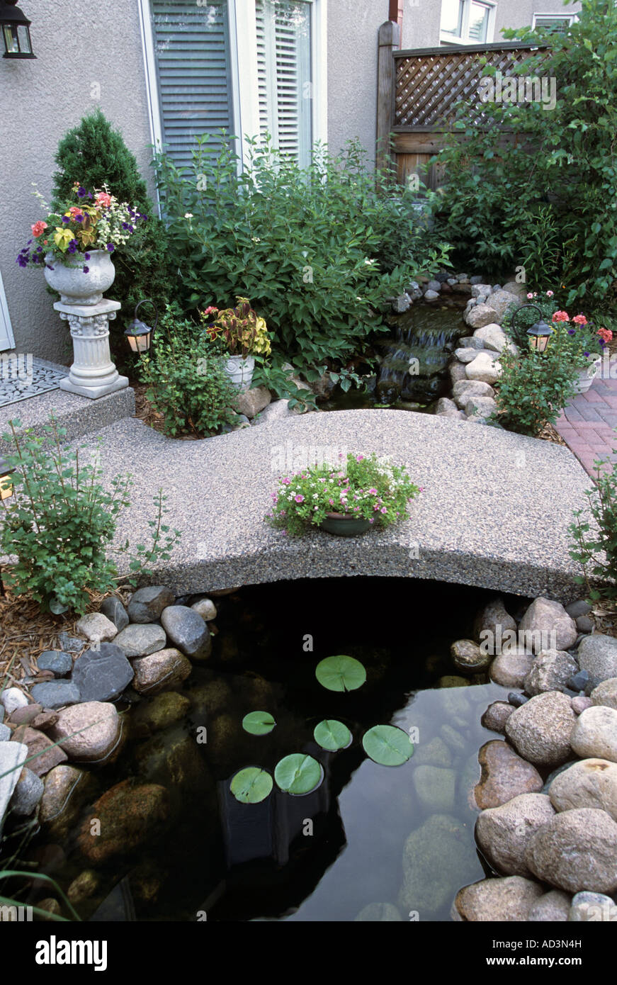 Townhouse backyard garden