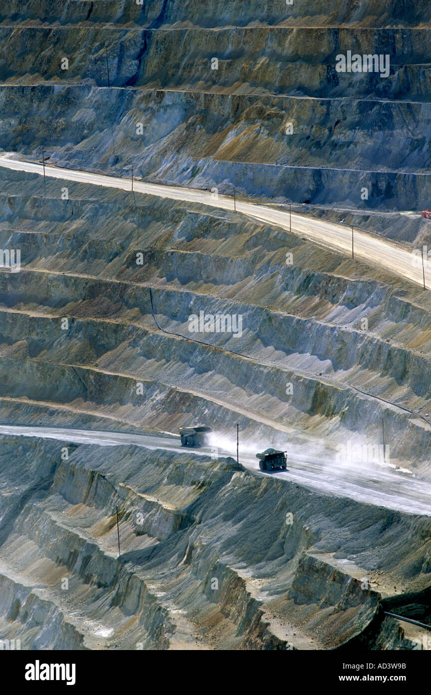 The world s largest excavation at Bingham Canyon Mine Utah  Stock Photo