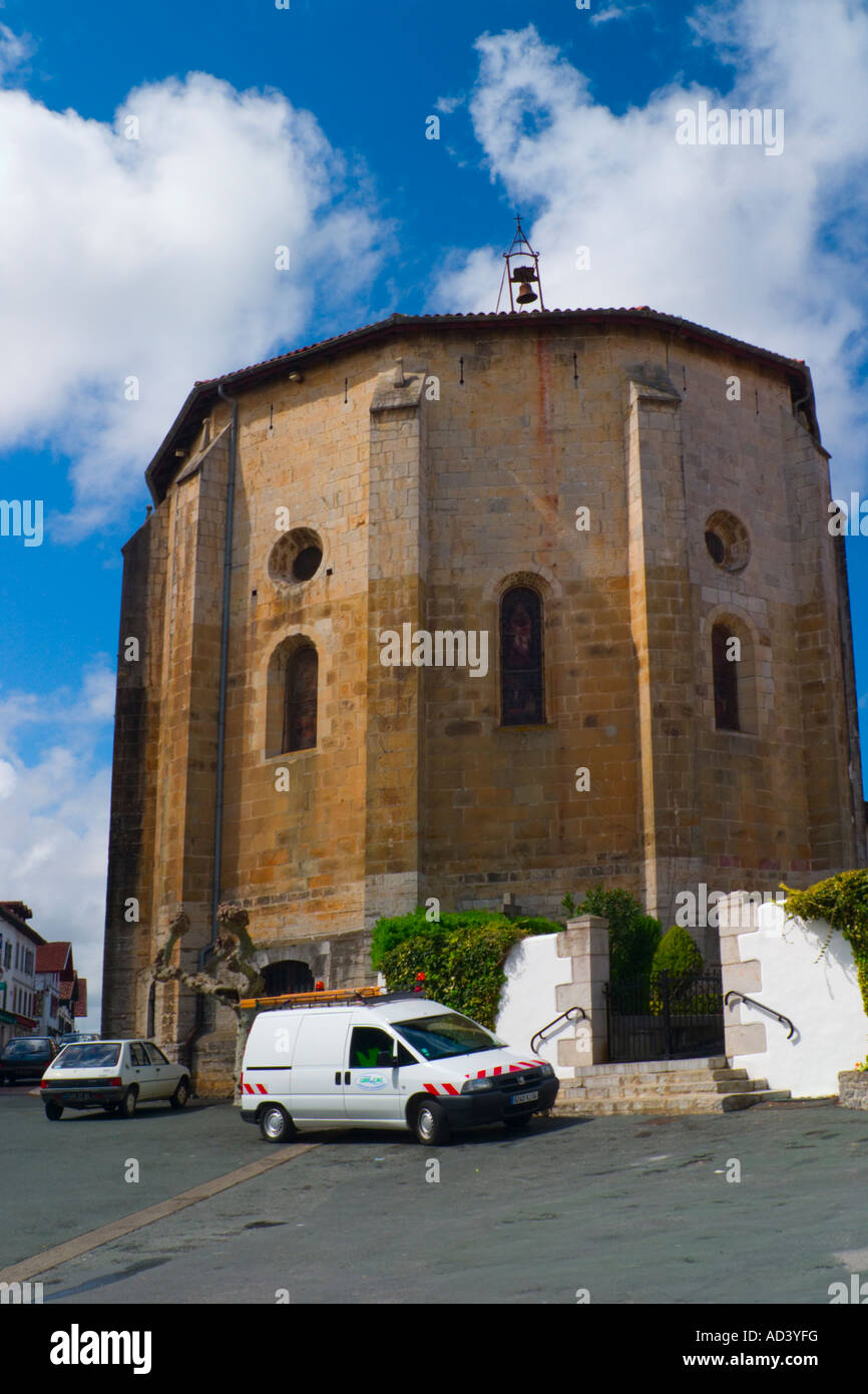 St Vincent Church in Urrugne France Stock Photo