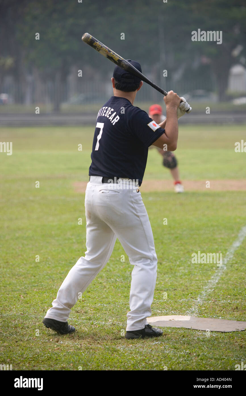 Baseball Player Padang Singapore Stock Photo 13296692 Alamy