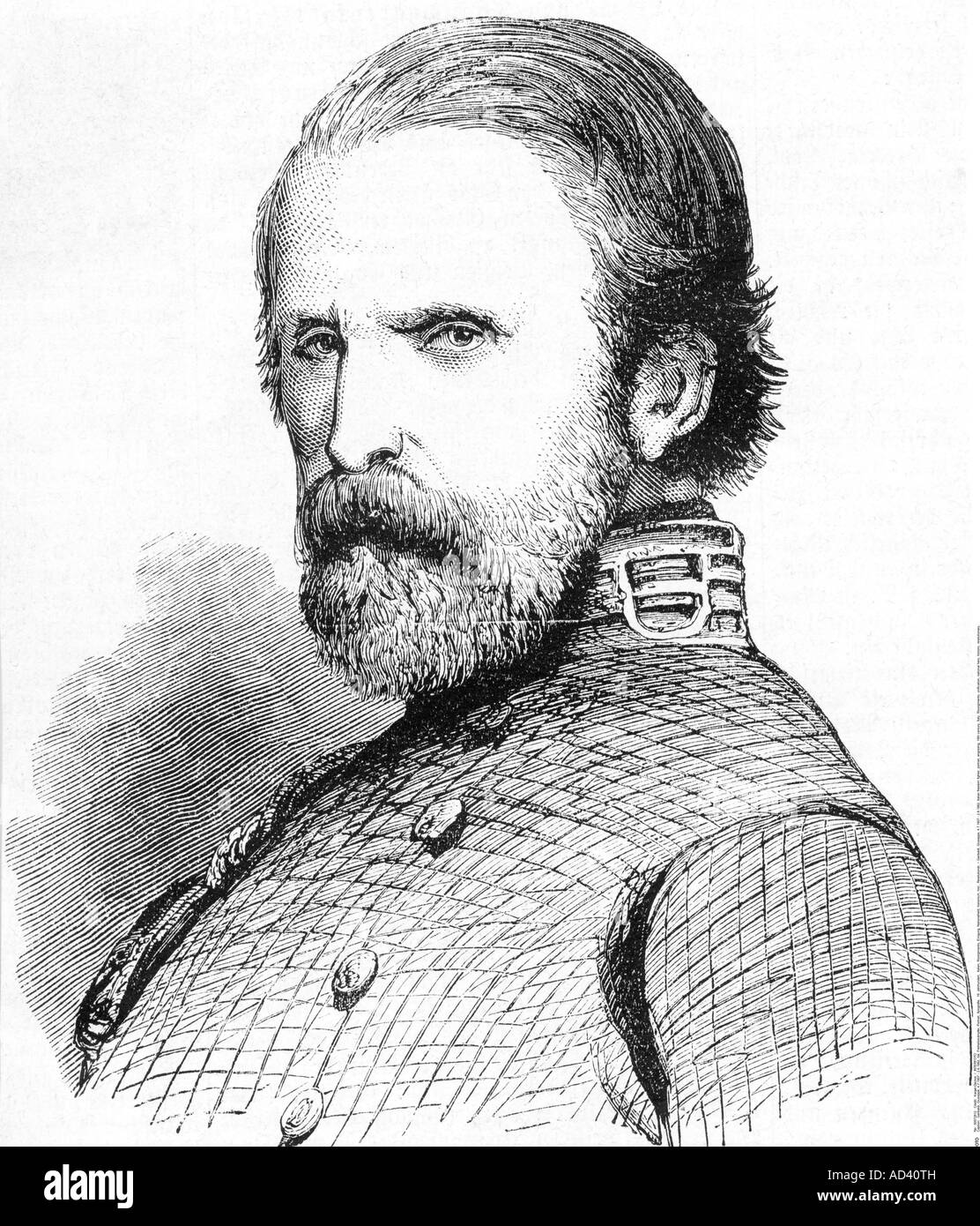 Garibaldi, Giuseppe, 4.7.1807 - 2.6.1882, Italian freedom fighter, portrait, engraving, 19th century, Stock Photo