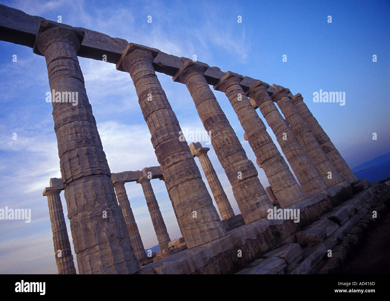 Temple Of Poseidon, Cape Sounion Near Athens, Greece Stock Photo - Alamy