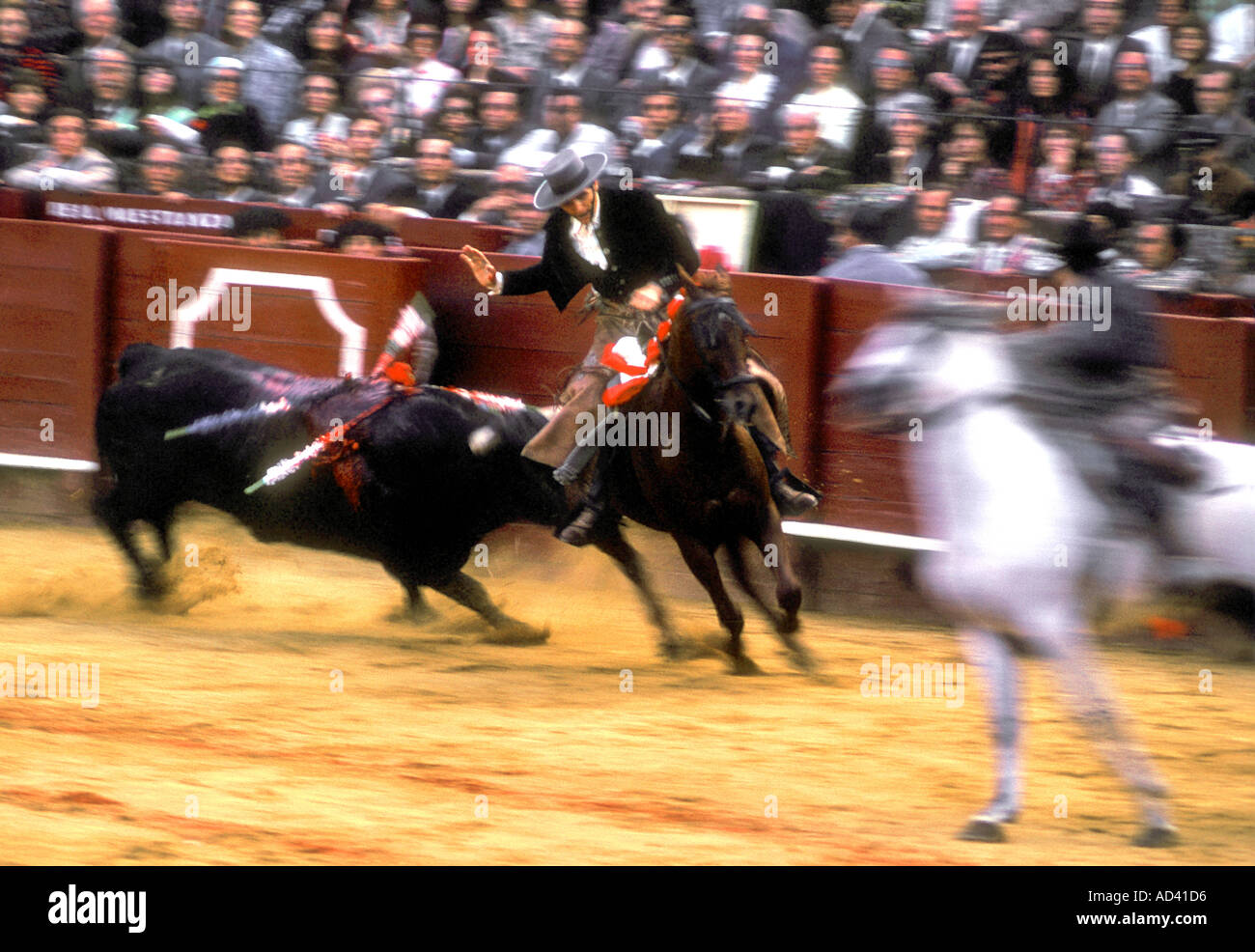 Bullfight in Seville Spain in 1973 Stock Photo