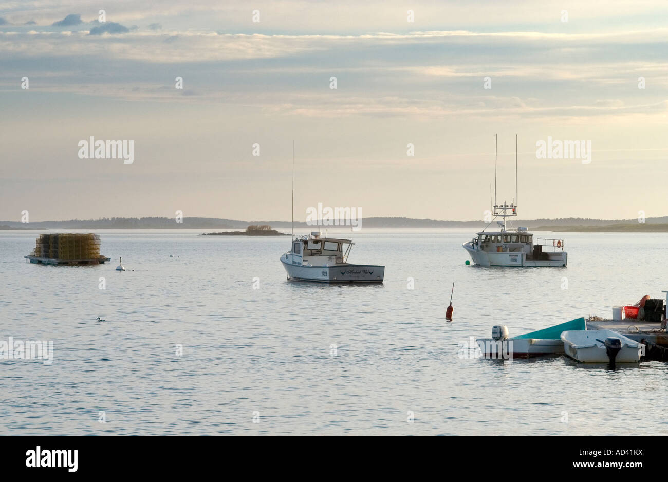 Maine coast, New England, USA Stock Photo