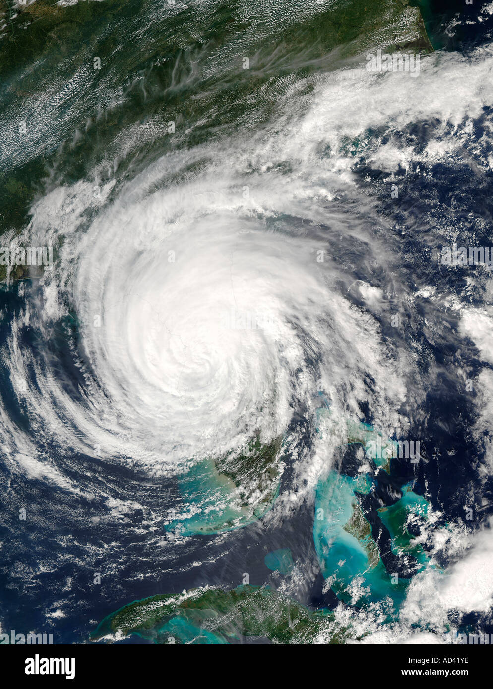 Hurricane Jeanne over Florida, satellite image Stock Photo - Alamy