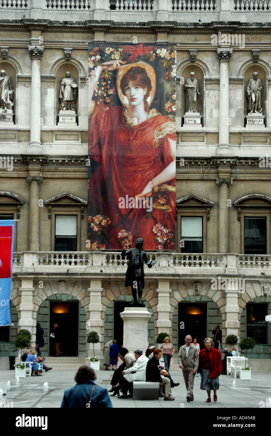 Pre Raphaelite Exhibition RADA Piccadilly London UK  Stock Photo