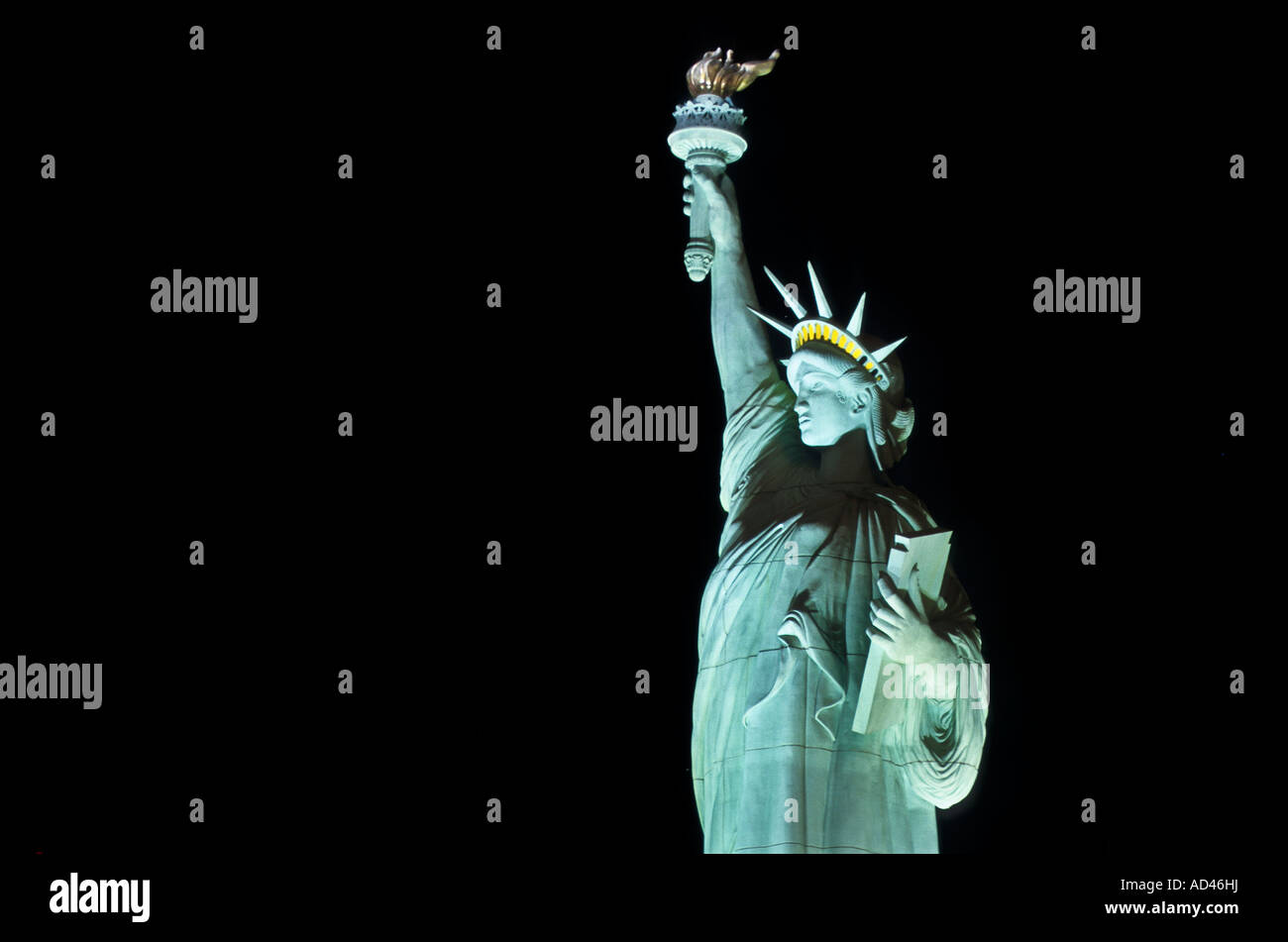 Statue of liberty of the Hotel and Casino New York, Las Vegas, Nevada, United States of America, USA Stock Photo