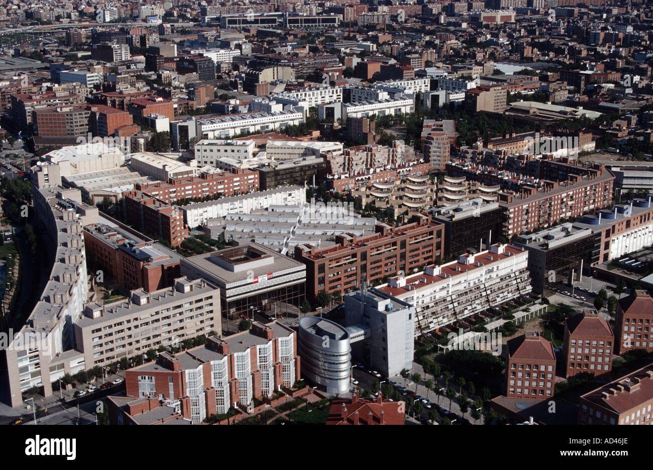 olympic village barcelona spain modern architecture Stock Photo