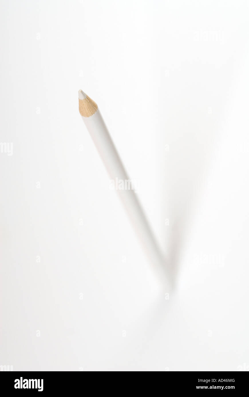 White pencil Stock Photo