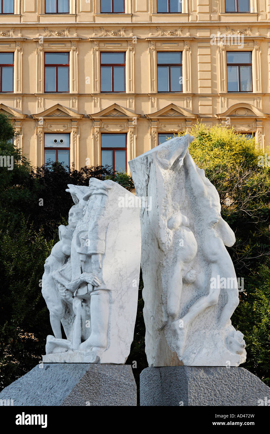 Monument against War and Fascism, Albertinaplatz, Vienna, Austria Stock Photo