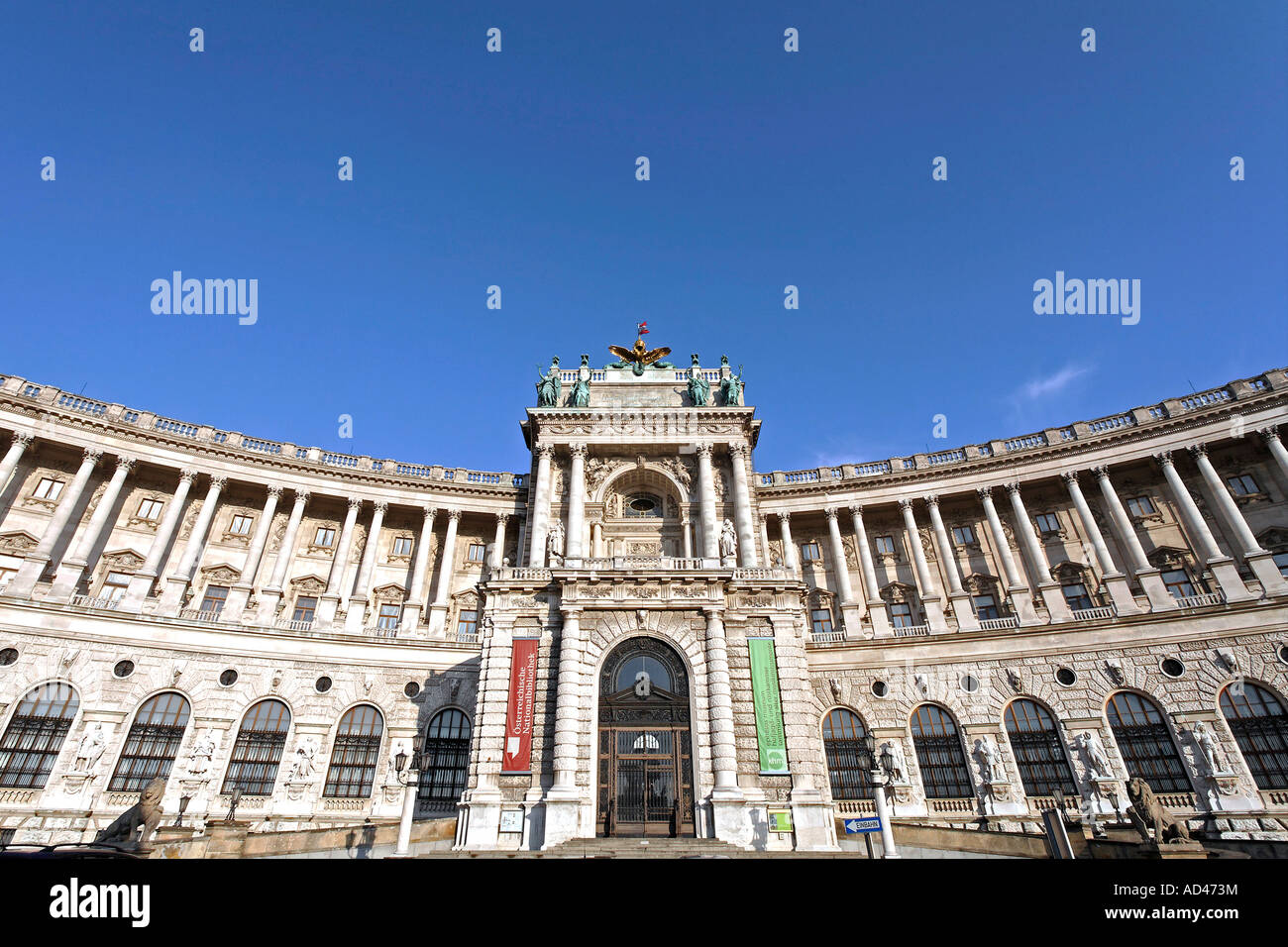 New Hofburg, view from the Burggarten, Vienna, Austria Stock Photo