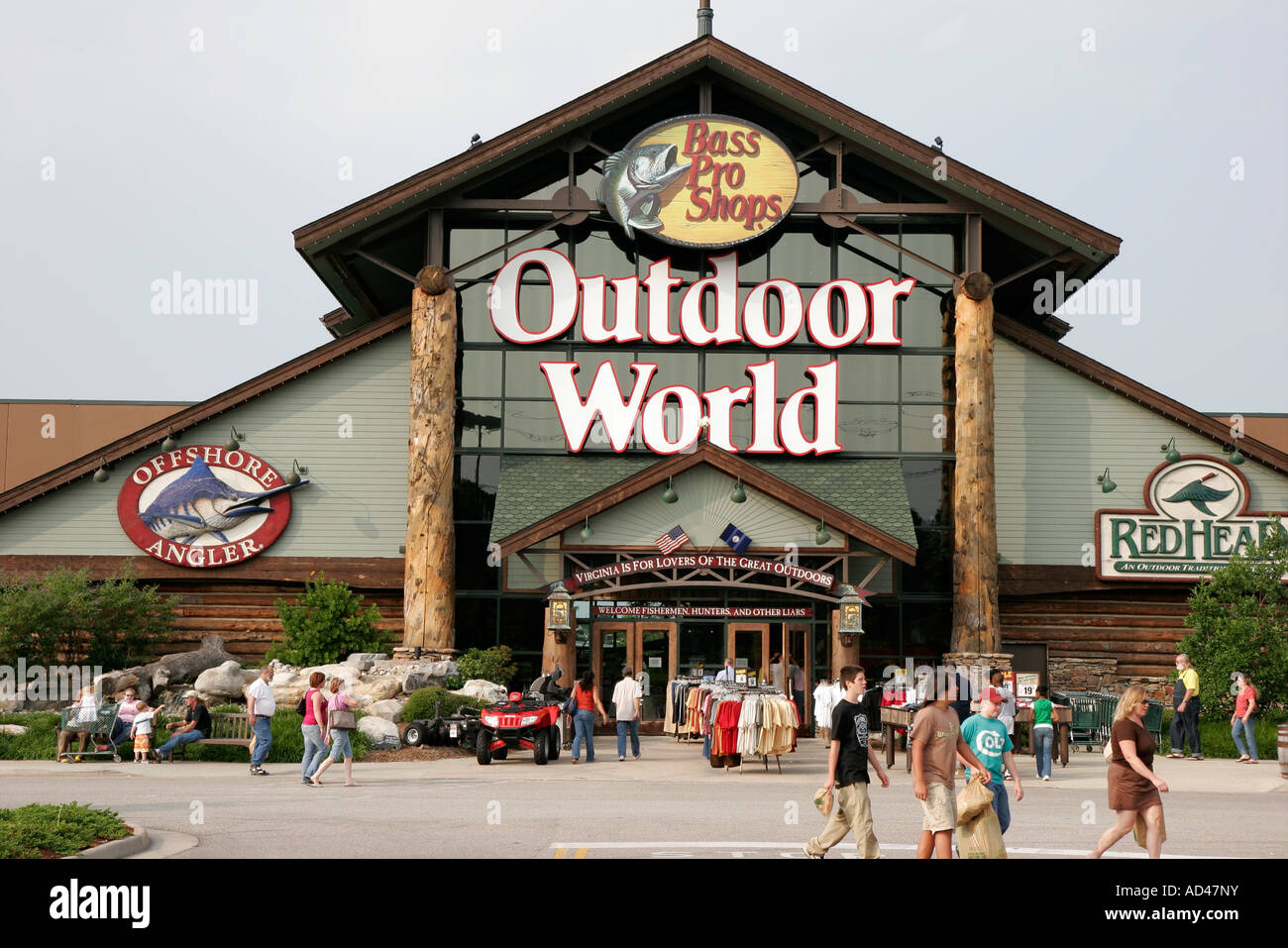 bass pro shops outdoor world, inside the massive store t…