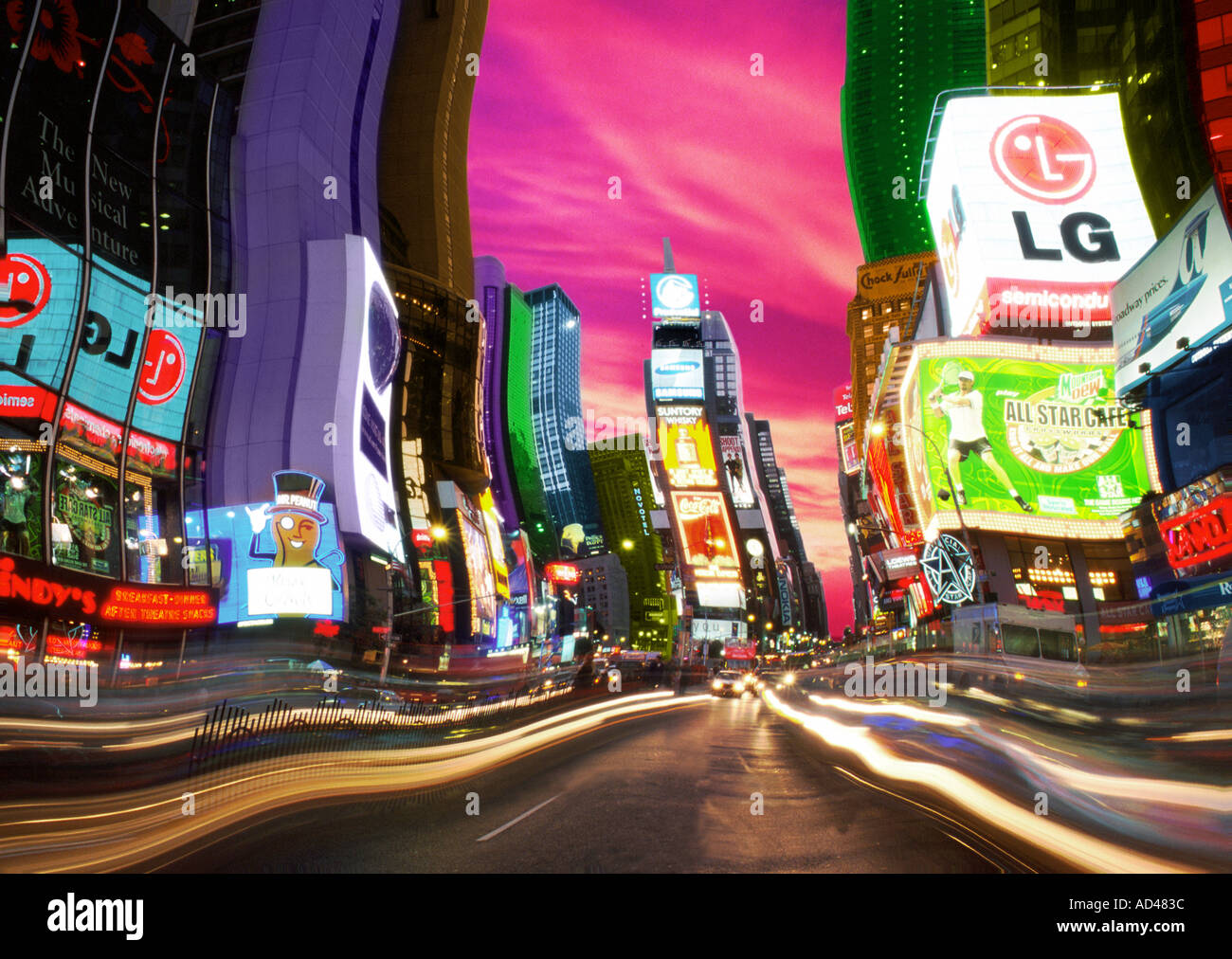 Time Square New York Abstract Movement Stock Photo - Alamy