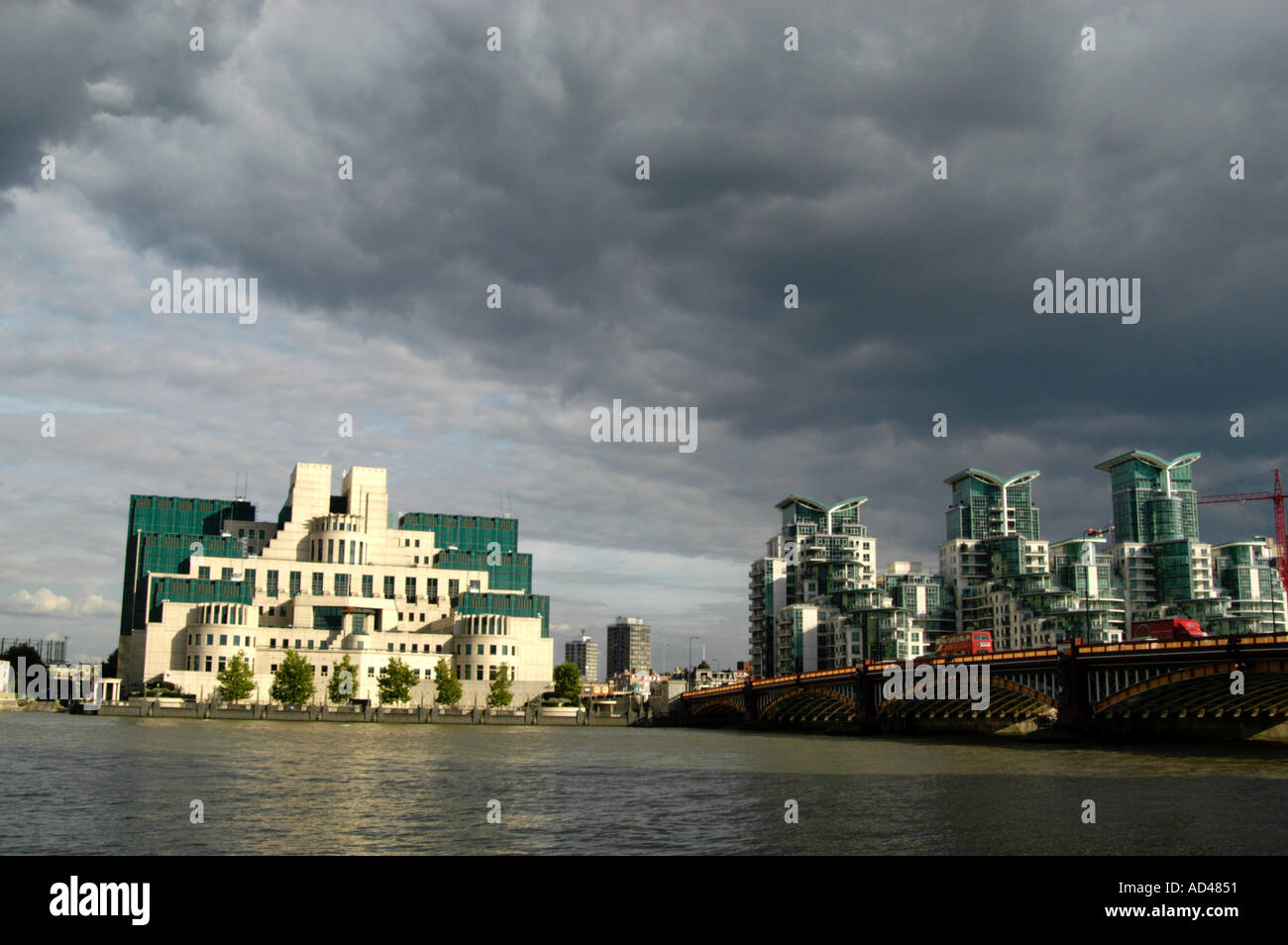 MI6 building, London England UK Stock Photo