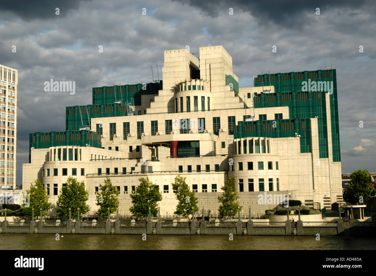 MI6 building, London England UK Stock Photo