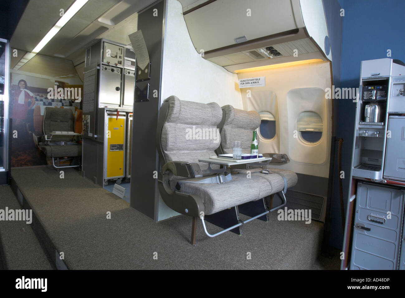 Aeroplane kitchen in a Boeing 727 Stock Photo Alamy