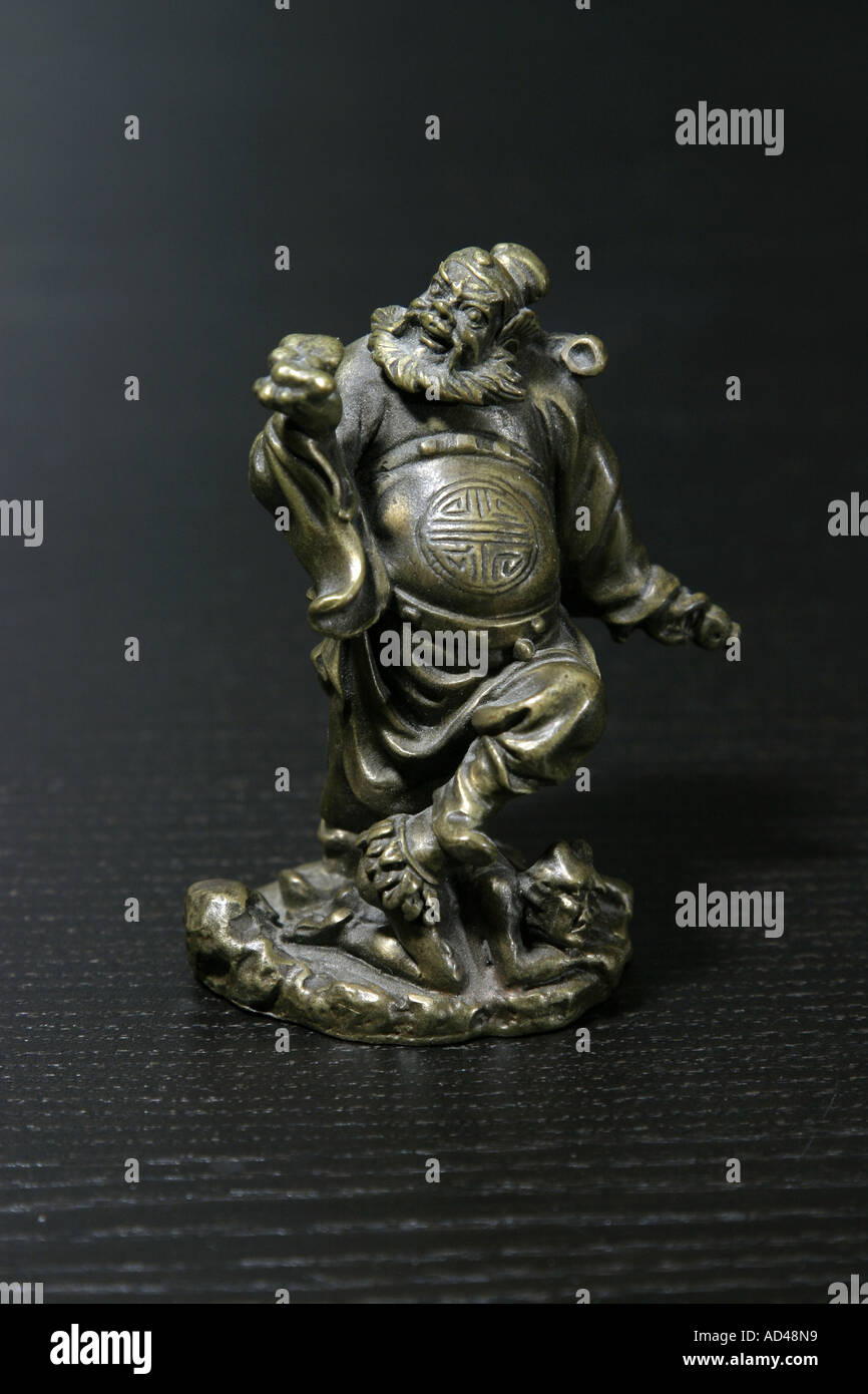 Bronze figure of Chung Kwei Chinese protector from ghosts and demons who brings good luck