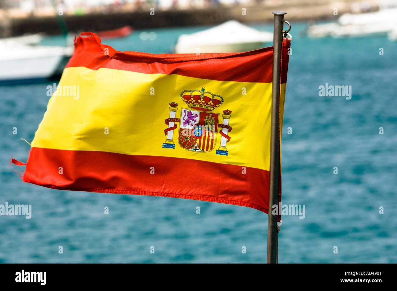 Autocollants Drapeau Îles Canaries – 4 Stickers 50mm, Espagne, Vinyle Brillant
