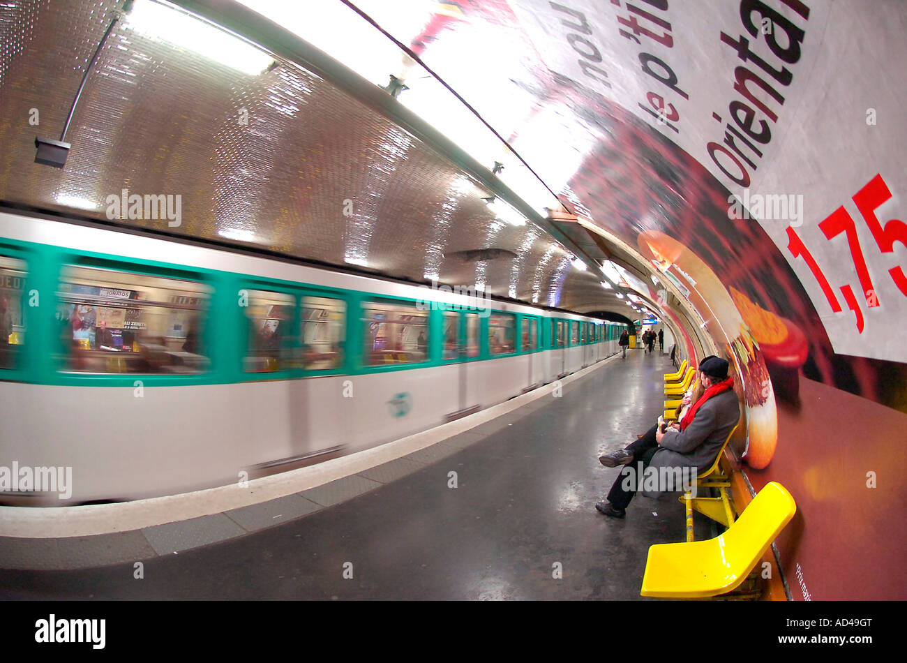 Metro Paris, France Stock Photo