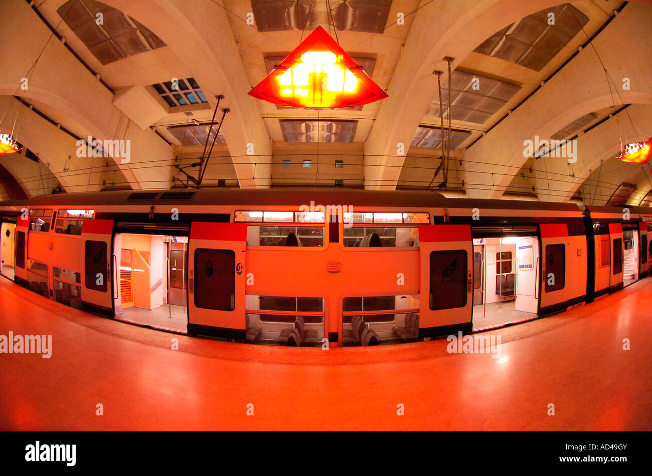 Metro RER Paris, France Stock Photo
