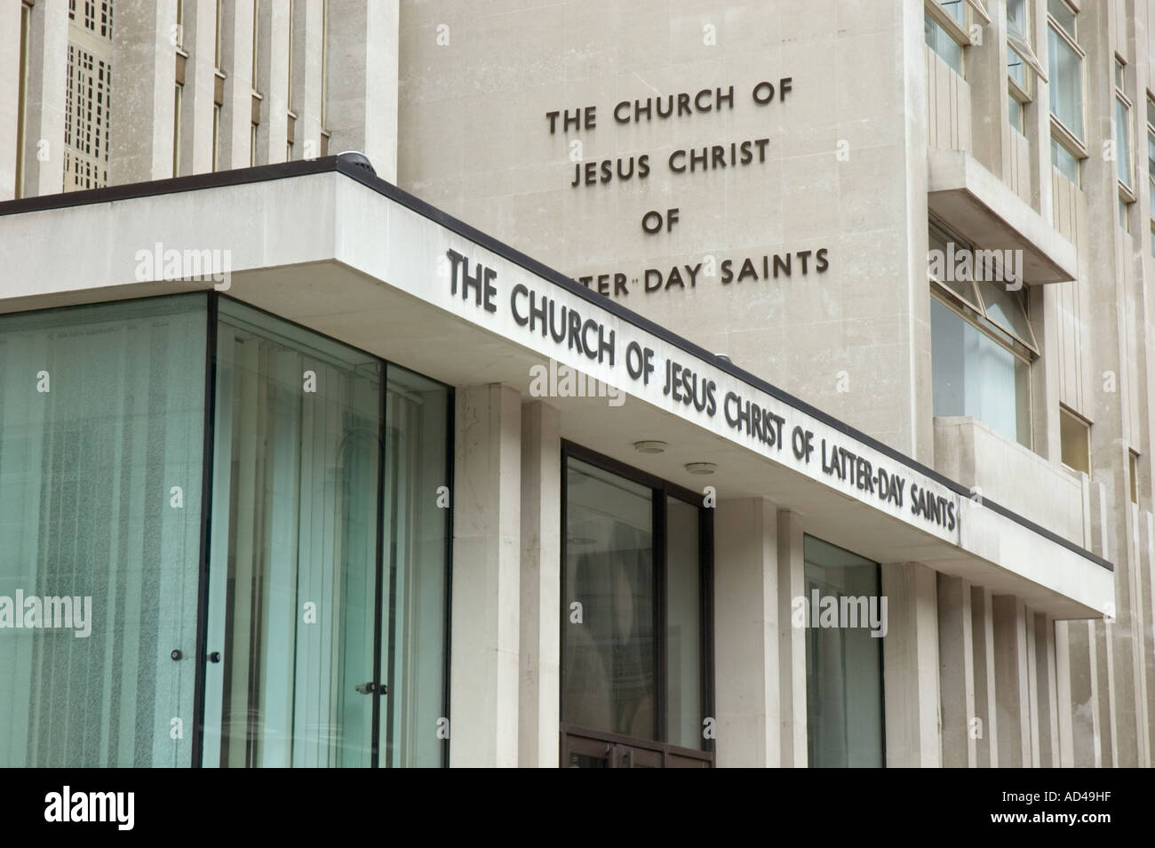 The Church of Jesus Christ of Latter Day Saints Mormons in Exhibition Road Kensington London UK Stock Photo