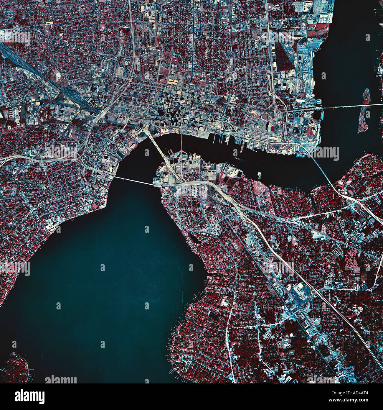 Jacksonville, Florida, satellite image Stock Photo Alamy