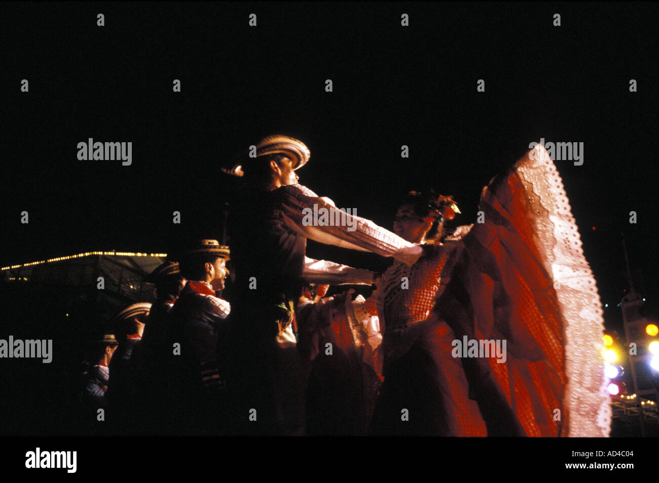 COLOMBIA TRADITIONAL CUMBIA DANCERS CALI Stock Photo