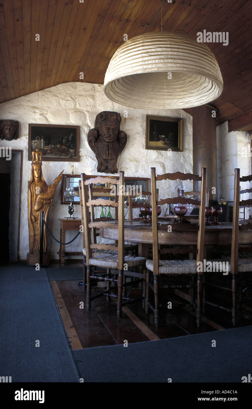 CHILE THE INTERIOR OF THE LATE NOBEL PRIZE WINNING POET PABLO NERUDA S HOUSE AT ISLA NEGRA Stock Photo