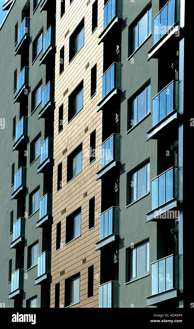 Apartments on the quayside in Ipswich Suffolk, built by the developer