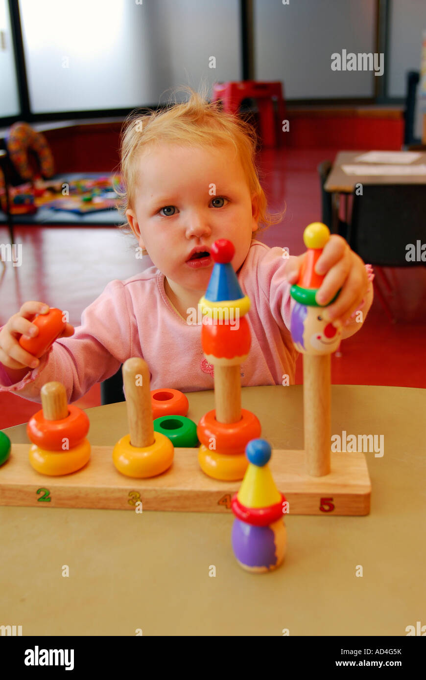 18 month old baby in creche Brixton London Stock Photo - Alamy