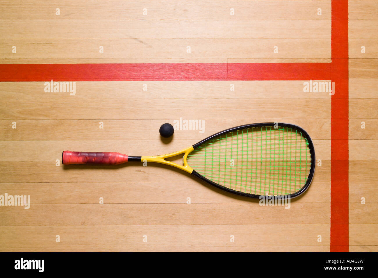 A squash racquet and ball Stock Photo Alamy