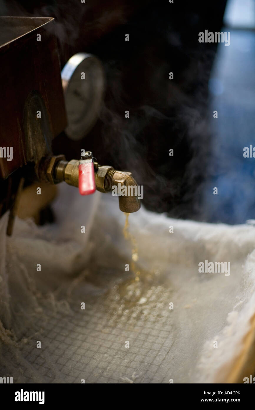 Detail of equipment for maple sugar processing Stock Photo Alamy