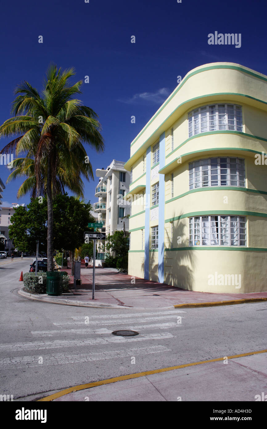 miami south beach art deco district Stock Photo Alamy