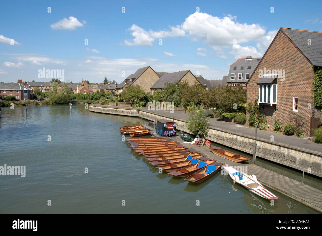 Punts on the River Thames Oxford Oxfordshire England Stock Photo