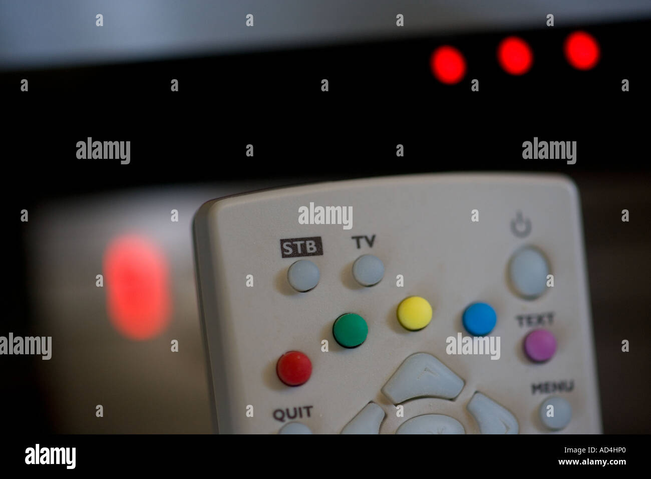 Stand By Diodes on TV Burning Electricity Stock Photo Alamy