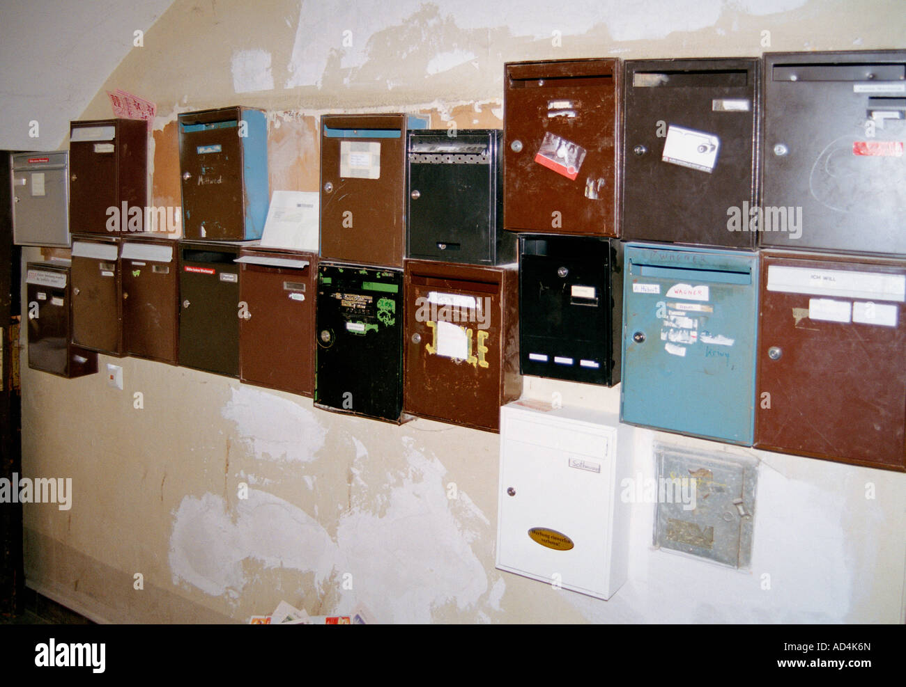 Mail post boxes in apartment hires stock photography and images Alamy