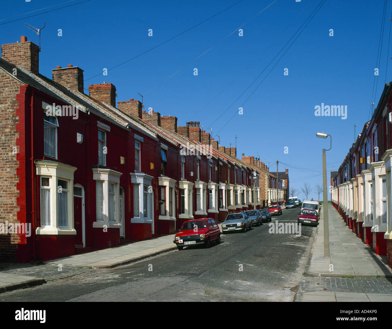Terraced Houses Liverpool Stock Photo Alamy