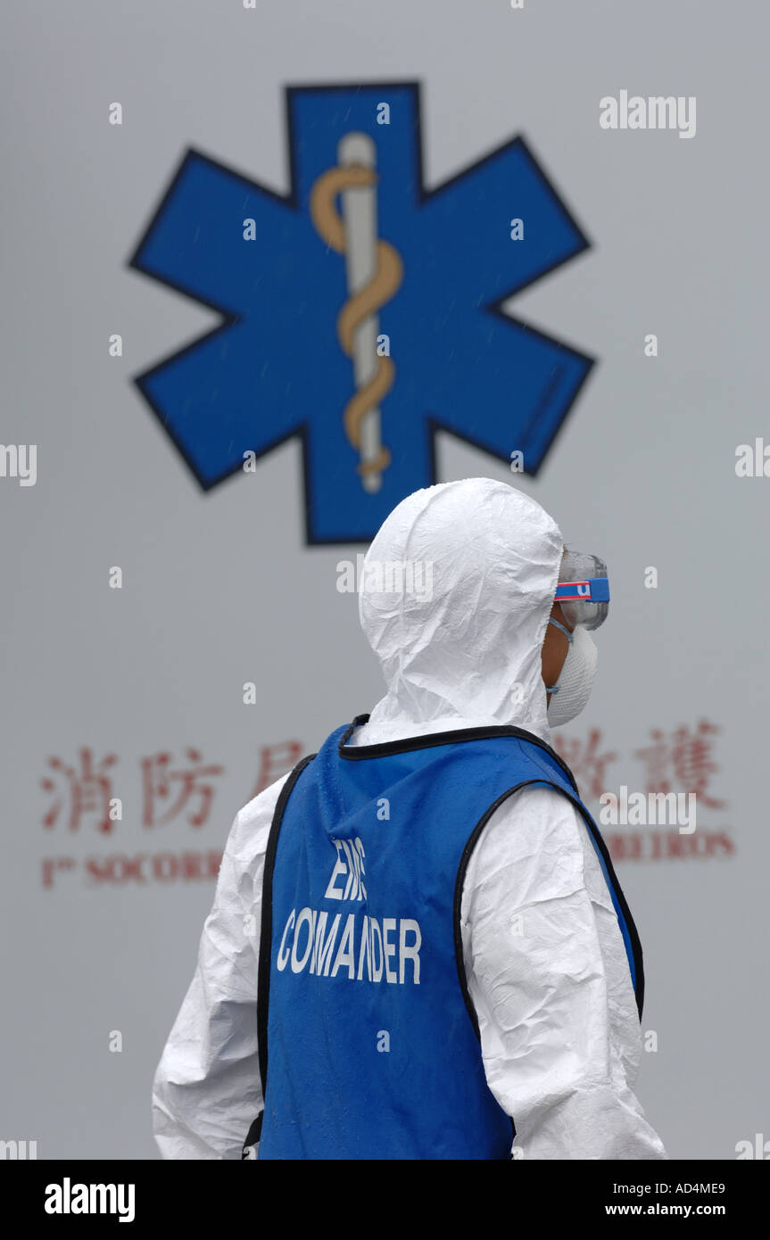 Chemist terrorism operation Stock Photo