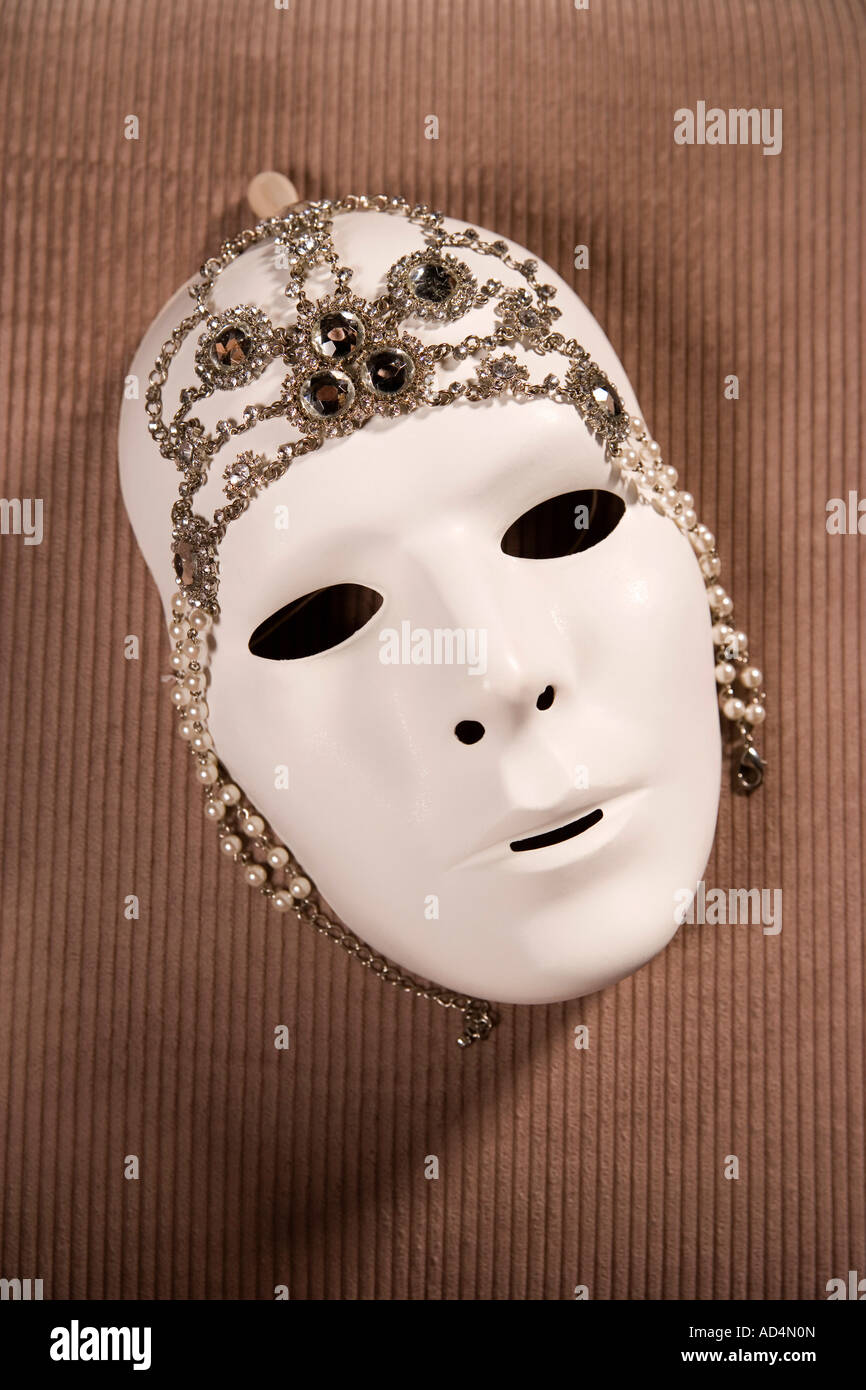 A jeweled theater mask Stock Photo