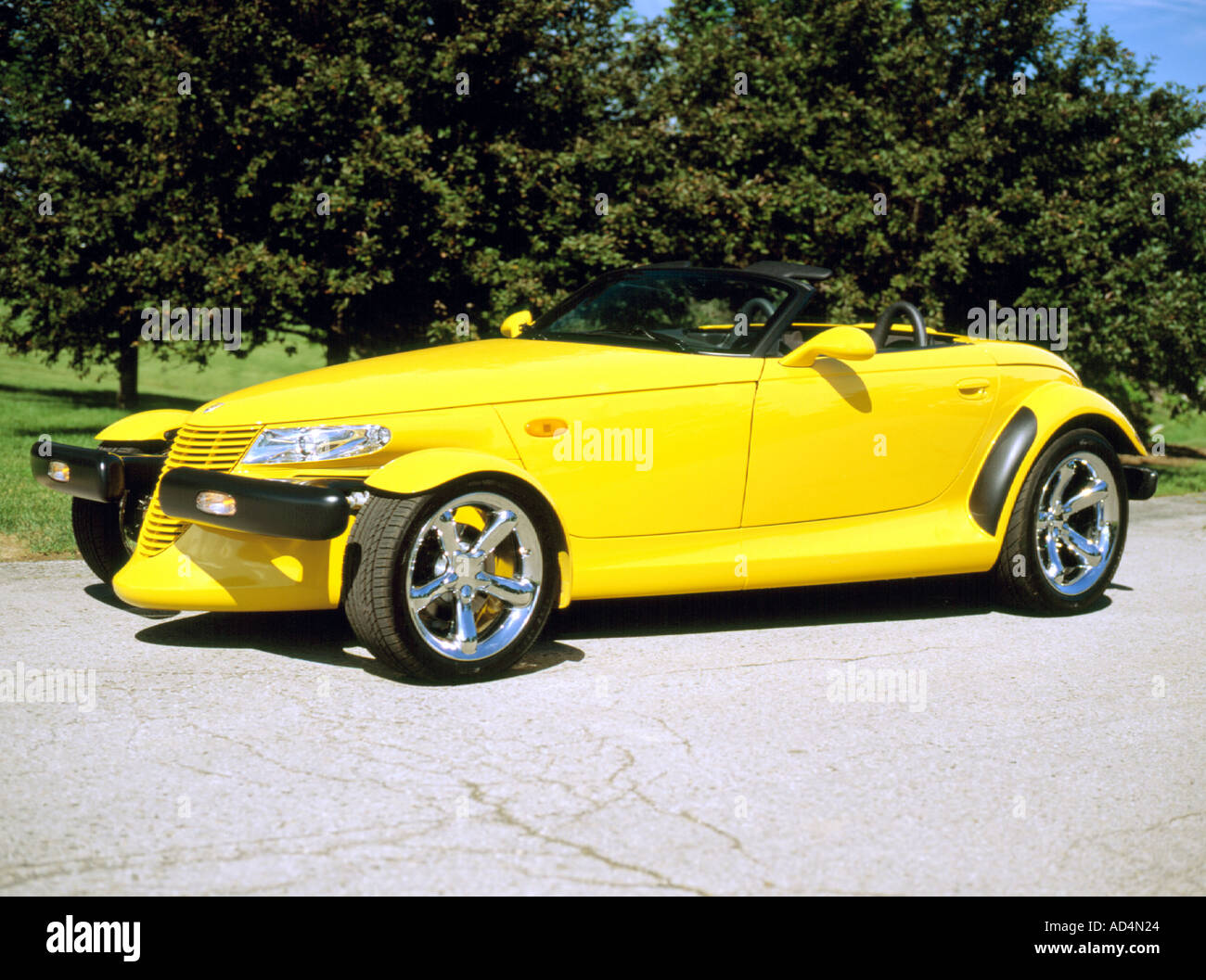 2000 Plymouth Prowler on pavement Stock Photo